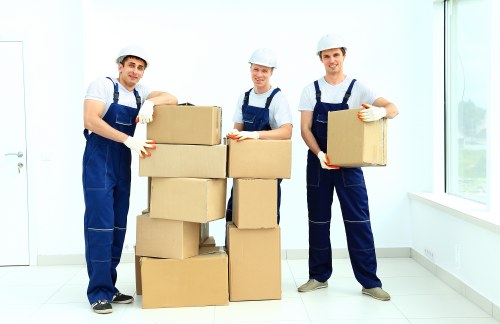 Moving van support for a Harrow home relocation