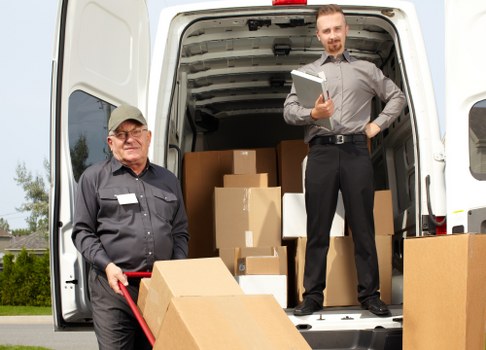 Commercial moving crew navigating access challenges in Harrow