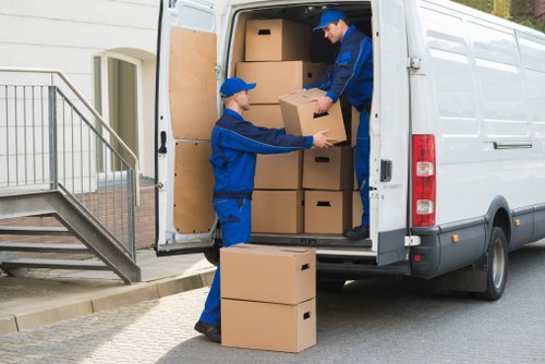 Removals van supporting a same day move in Harrow