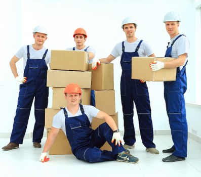 Office removals team planning a business move in Harrow