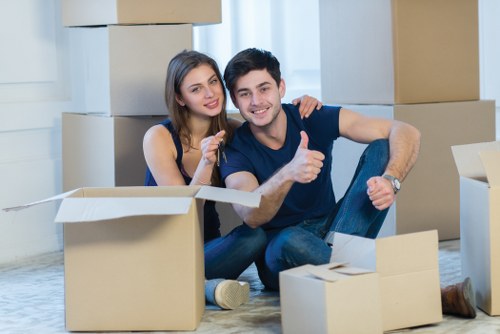 Furniture being loaded for urgent removals in Harrow