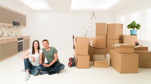 Secure van loading and workplace safety measures for a man and van service