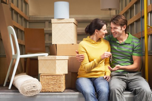 Careful packing and loading for a house move in Harrow
