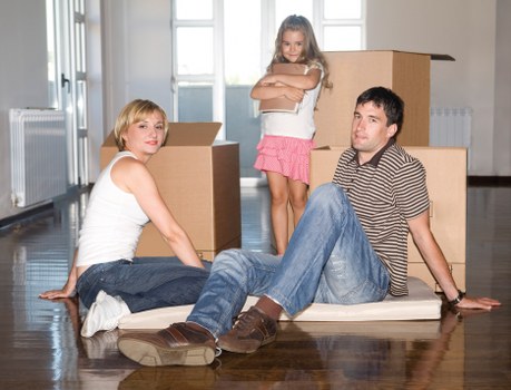 Packed moving van prepared for local removals in Harrow
