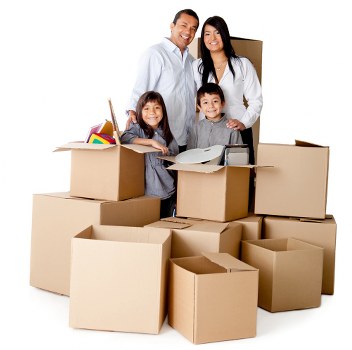 Preparing boxes and household items for removals in Harrow